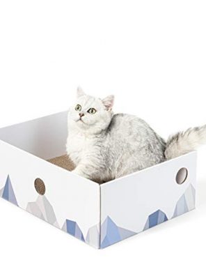 Cat Scratcher Box Heavy-Duty Double-Sided Cardboard