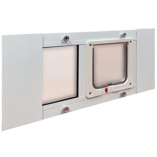 Aluminum Sash Window Pet Door Adjustable Width