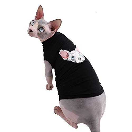 Sphynx Hairless Cat Breathable Summer Cotton Shirts