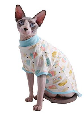 Cat Clothes Breathable Summer Cotton T-Shirts for cat Pajamas