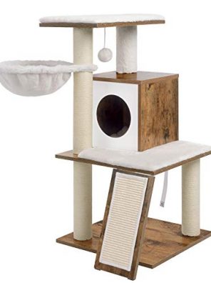 Modern Cat Tower Furniture with Scratching Posts for Large/Small Cats