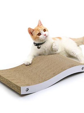 Cat Scratcher Cardboard Curved Shape Scratch Pad