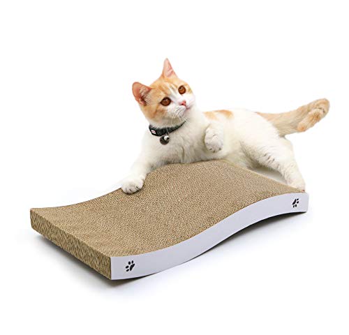 Cat Scratcher Cardboard Curved Shape Scratch Pad