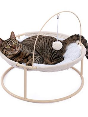 Cat Bed Soft Plush Hammock Detachable Pet Bed