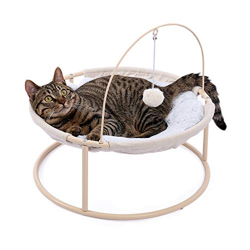 Cat Bed Soft Plush Hammock Detachable Pet Bed