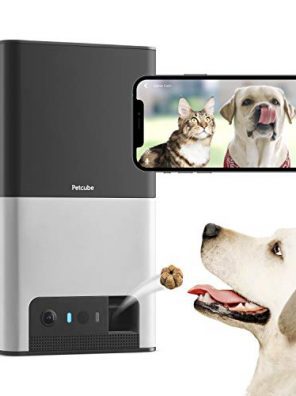 Wi-Fi Pet Camera with Treat Dispenser Full-Room View