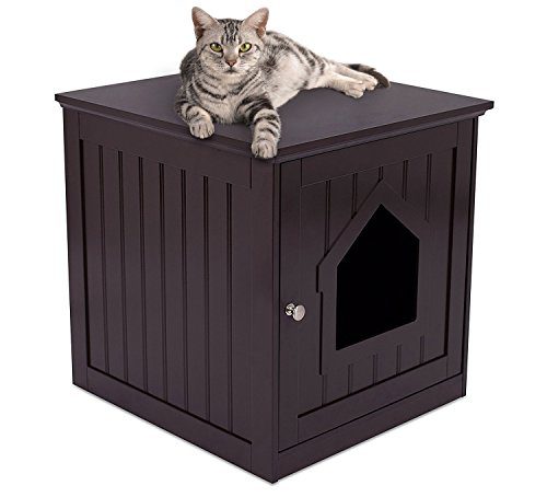 Cat House & Side Table Cat Home Covered Nightstand