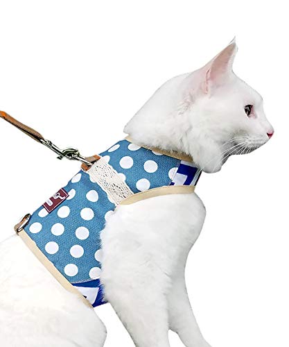 Yizhi Miaow Escape Proof Cat Harness with Leash Large