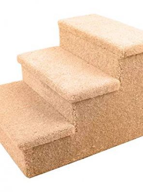 Penn-Plax 3 Step Carpeted Pet Stairs for Both Cats and Dogs