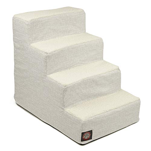 Majestic Pet Gray Palette Heathered Portable Foam 4 Step Pet Stairs