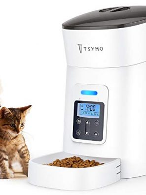Automatic Cat Feeder Voice Recording & Portion Control for Small & Medium Pets