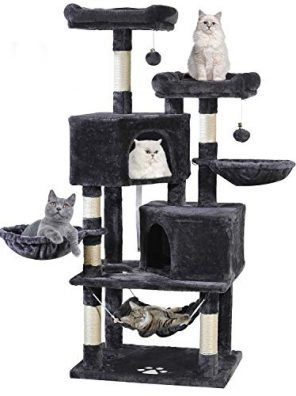 Multi-Level Cat Tree, MQ Cat Tower 57" with Sisal-Covered