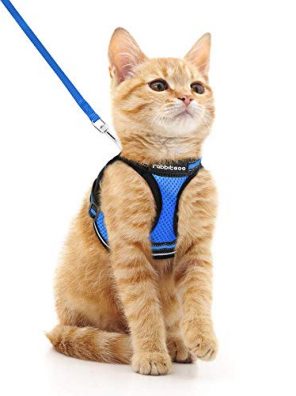 Cat Harness and Leash Set with Reflective Strip for Cats