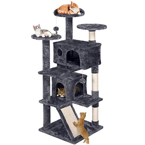 YAHEETECH 55 inches Cat Tree Pet Furniture