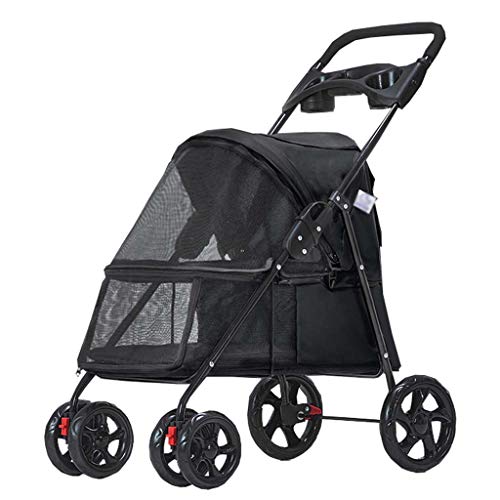 MoLi Pet Strollers for Cats/Dogs, Easy One-Hand Fold