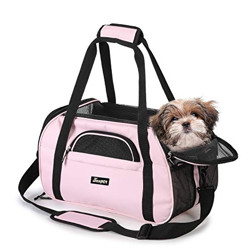JESPET Soft-Sided Kennel Pet Carrier for Small Dogs, Cats, Puppy