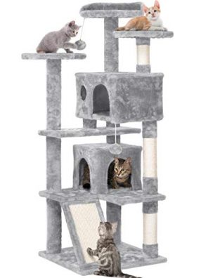 YAHEETECH 55''H Cat Tower Kitten House