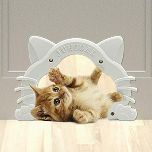 Cat Door Kitty Shaped Hole Pet Door for Cat and Small Pets
