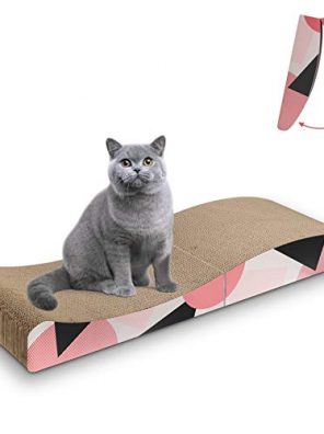 Cat Scratcher Carboard Pad Long Curved Foldable