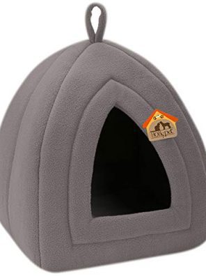 Hollypet Pet Bed, Self-Warming 2 in 1 Cat Tent Cave