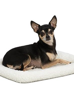 18L-Inch White Fleece Dog Bed or Cat Bed