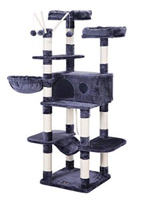 FEANDREA Cat Tree, Large Cat Tower, 64.6 Inches