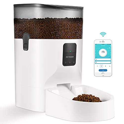 7L Automatic Cat Feeder - WiFi Enabled Smart Food Dispenser