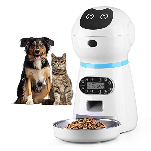 Nufun 0.92 Gal Automatic Cat Dog Feeder Container