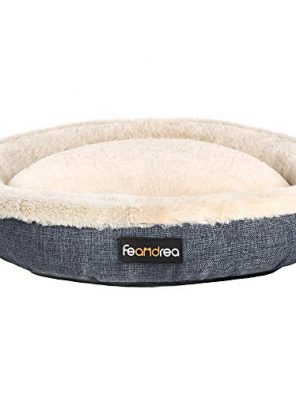 FEANDREA Dog Bed, Pet Sofa for Dog, Cat, Donut Shape