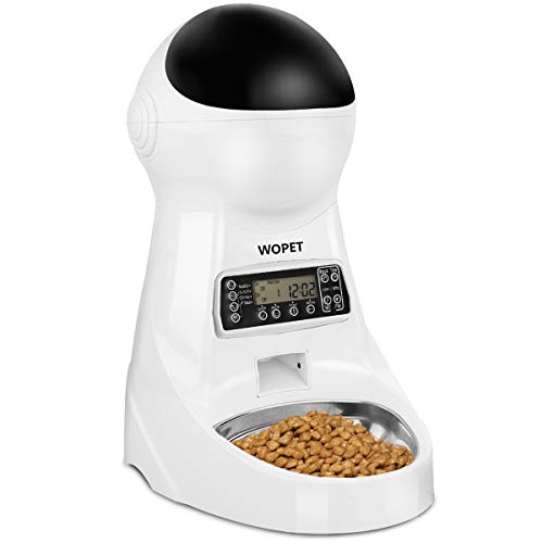 WOPET Automatic Cat Feeder, Dog Auto Food Dispenser