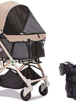 Cat Stroller Travel Carriage with Convertible Compartment