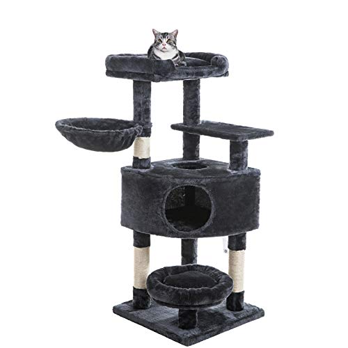 SUPERJARE Cat Tree Equipped with Spacious Condos