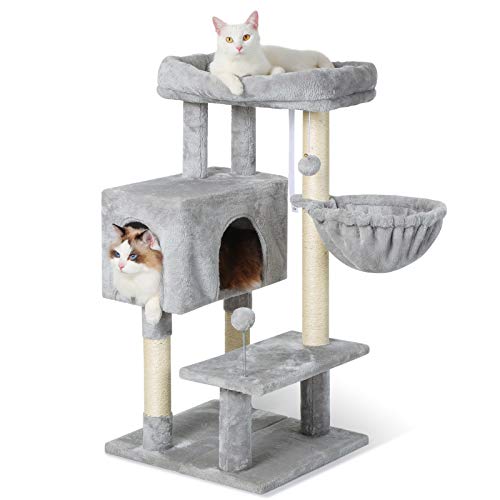 Cat Tower with Adjustable Base for Indoor Cats