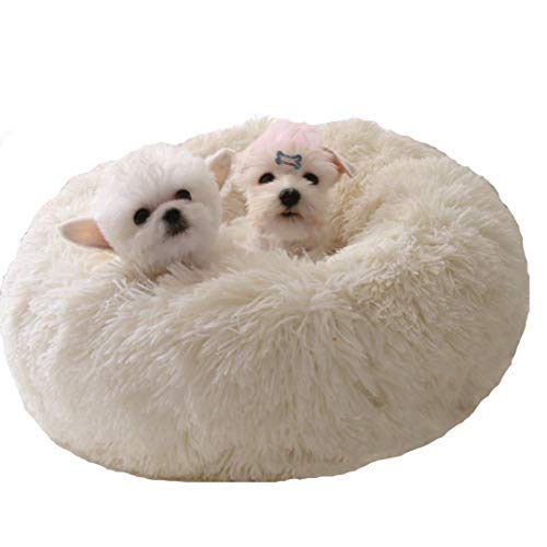 Cats Modern Soft Plush Round Pet Bed