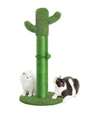 Catinsider 34" Cactus Cat Scratching Post with Dangling Ball