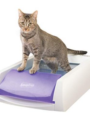 Automatic Self Cleaning Cat Litter Box Includes Disposable Trays with Crystal Litter