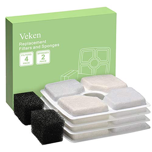 Veken 4 Pack Replacement Filters, 2 Pack Replacement
