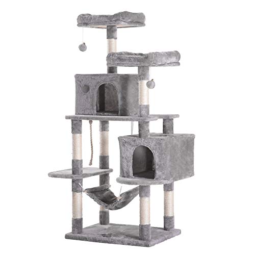 Large Multi-Level Cat Tree Condo Furniture with Sisal-Covered Scratching Posts