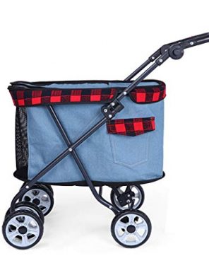 Cat Foldable Pet Strollers Travel Carriers Jogger