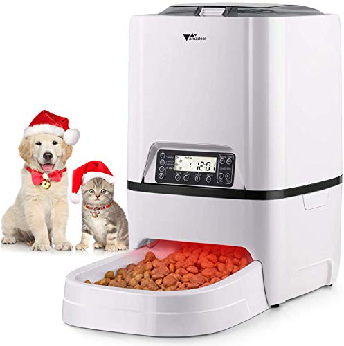 Automatic Cat Feeder Food Dispenser with Time and Meal Size Programmable