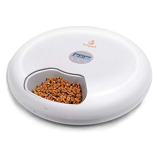 Automatic Cat Feeder 6 Meals Pet Programmable Auto Feeder