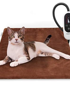 BurgeonNest Pet Heating Pad for Dogs Cats with Timer