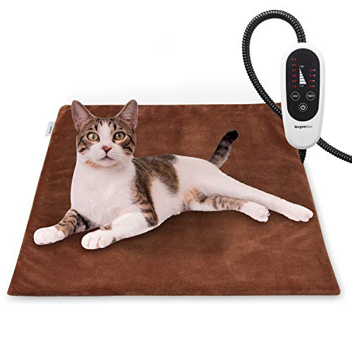 BurgeonNest Pet Heating Pad for Dogs Cats with Timer