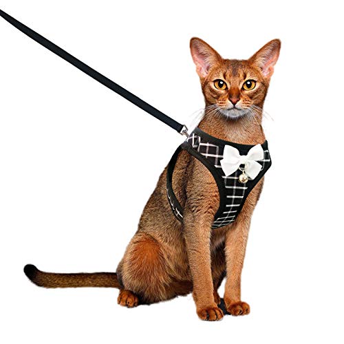 Aumuca Cat Harness and Leash for Walking Escape Proof