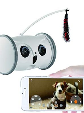 SKYMEE Owl Robot, 1080 FHD Pet Camera Treat Dispenser