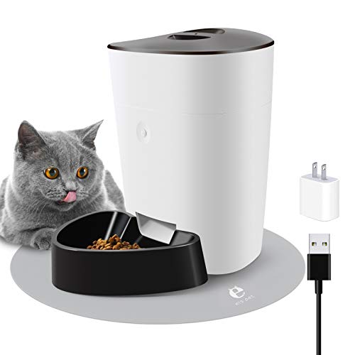 ELS PET 4L Automatic Cat Feeder/Auto Cat Dry Food Dispenser