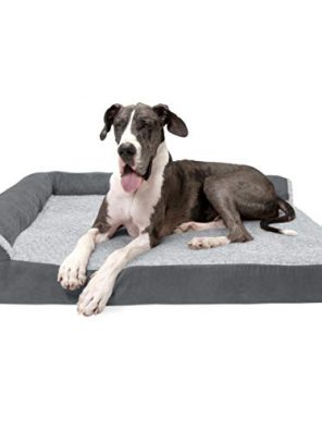 Furhaven Pet Dog Bed - Deluxe Orthopedic Two-Tone Plush