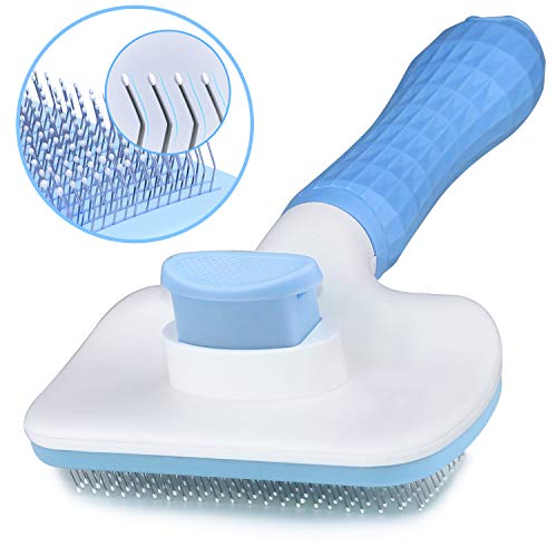 Cats Self Cleaning Slicker Brush Removes Undercoat