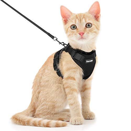 Dooradar Cat Leash and Harness Set