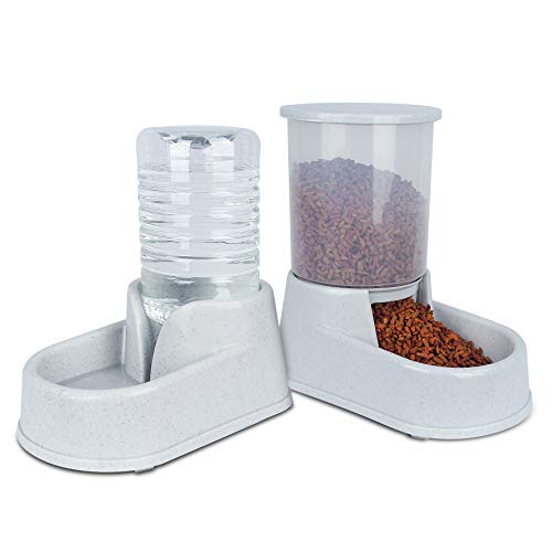 Noodoky Pet Feeder Set, Automatic Cat feeders and 2.5L Waterer